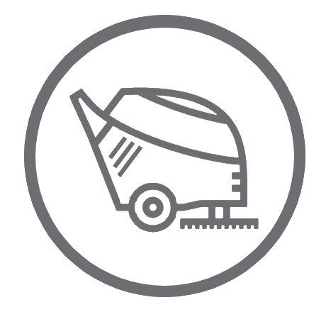 Walk Behind Floor Scrubber Icon Walk-Behind Scrubber Adobe Icon
