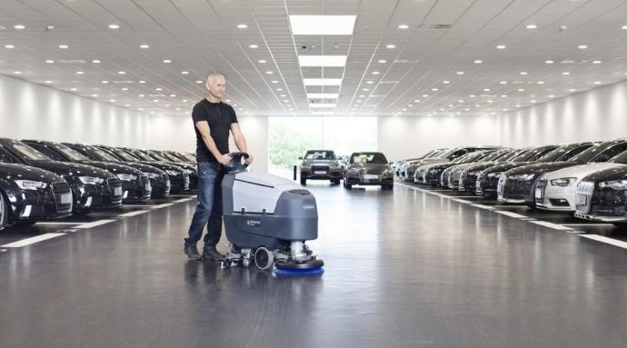 Nilfisk SC500 Scrubber in Showroom