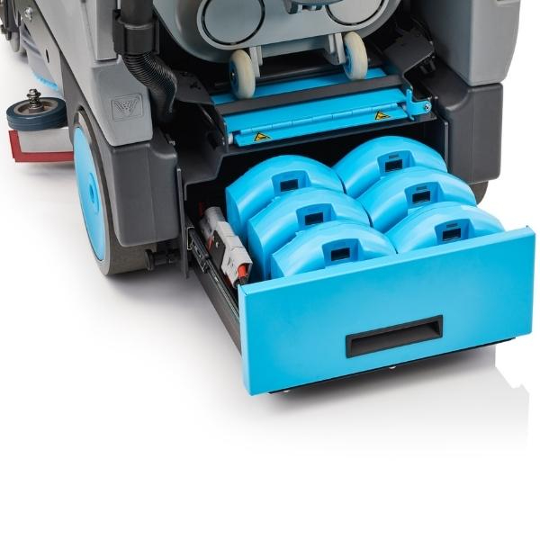 i-drive scrubber dryer battery compartment
