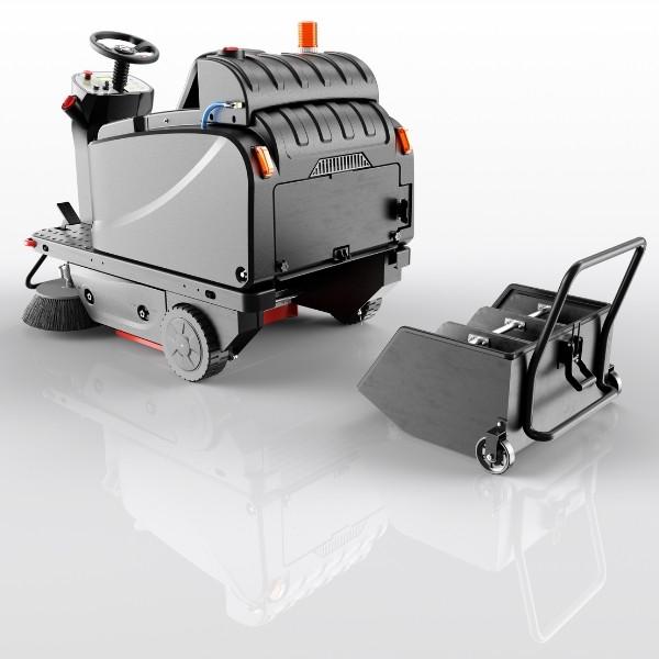 ROS1300 Sweeper Trolley Hopper System