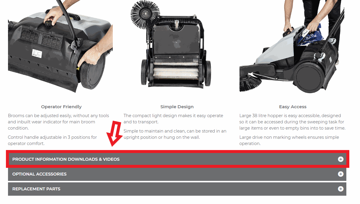 Operator Manual Location Finding the Operator Manual on Capital Equipment Hire's website