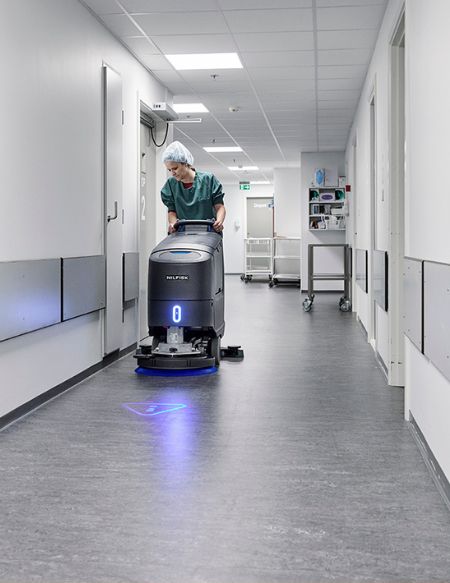 Nilfisk Scrubber Cleaning Hospital
