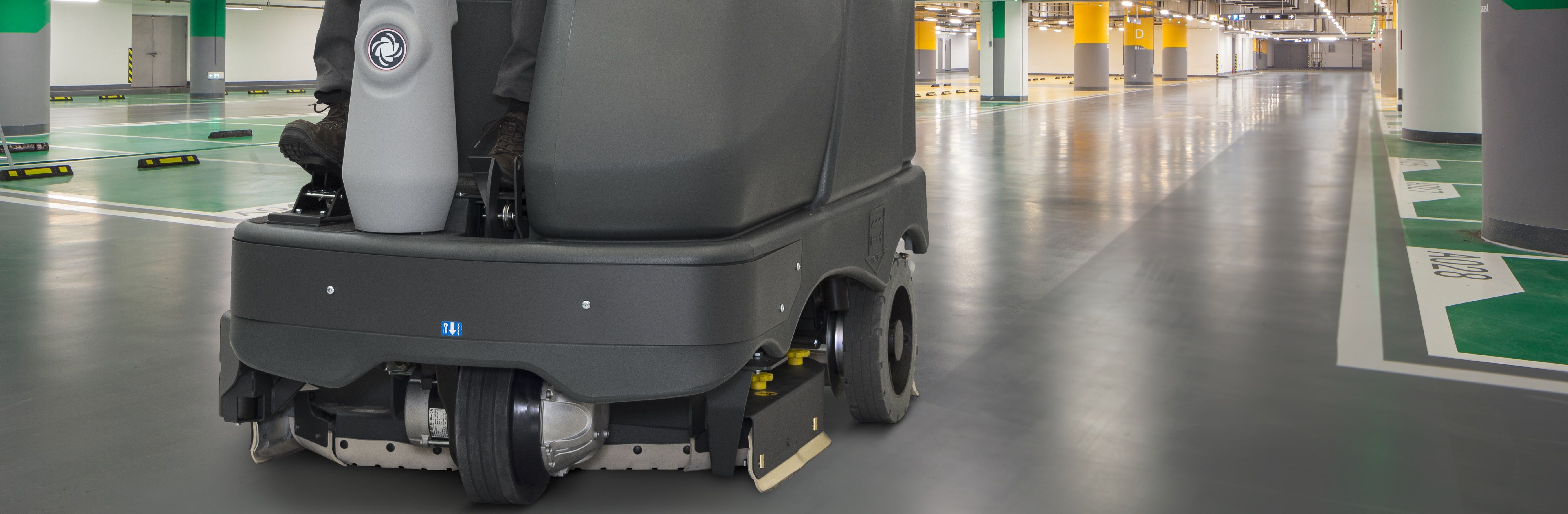 Nilfisk SC6500 Scrubber Dryer Cleaning Internal Carpark