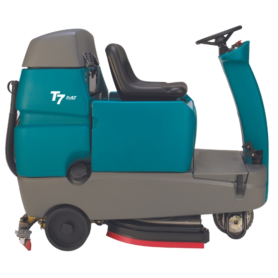 Tennant T7 Floor Scrubber Side