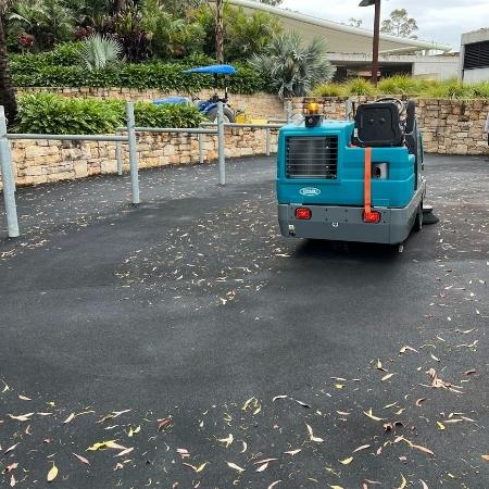 S20 Ride-On Sweeper Outdoors
