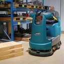 T7MR Robotic Floor Scrubber in Warehouse