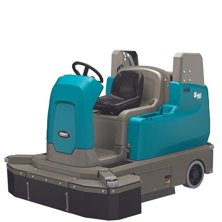 S16 HEPA Ride-On Sweeper Front Side