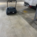 Nilfisk SW750 Floor Sweeper Cleaning Concrete