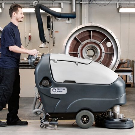 SC800 Walk Behind Cylindrical Scrubber Dryer-close-up