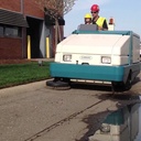 Hire Tennant Ride-On Industrial Sweeper