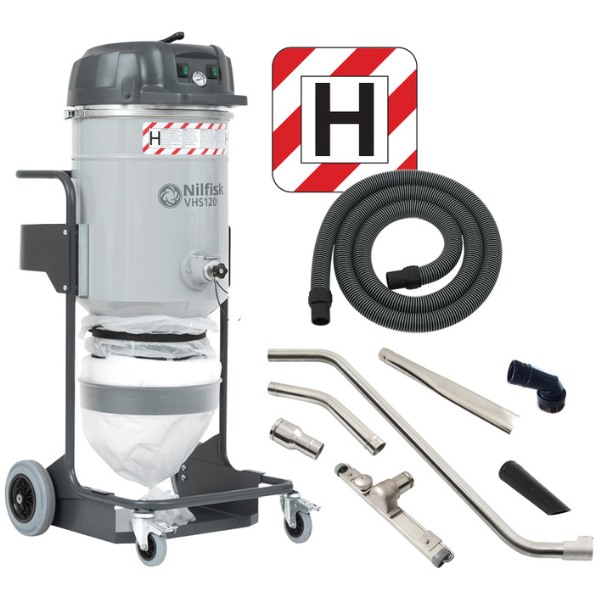 [4012300070PADOP] VHS 120CB HC Hazardous Dust Vacuum (H-Class with DOP testing)
