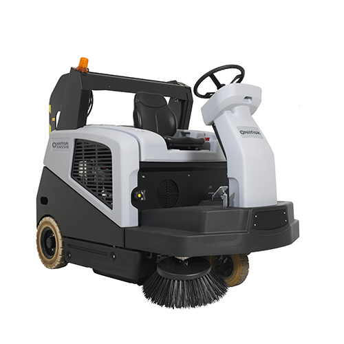 [9084410010PA] Nilfisk SW5500 Ride-On Sweeper with High Dump Hopper (Battery)