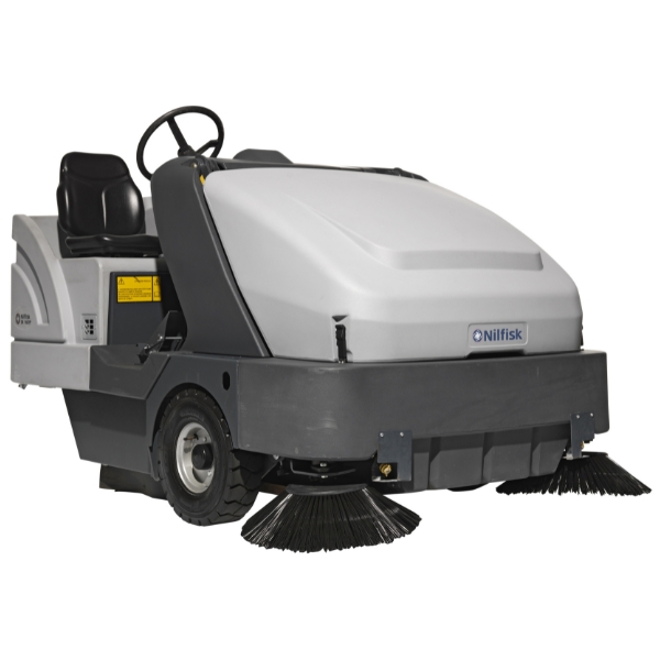 [13300161] Nilfisk SR1601 Industrial Ride-On Sweeper with high dump hopper (LPG)