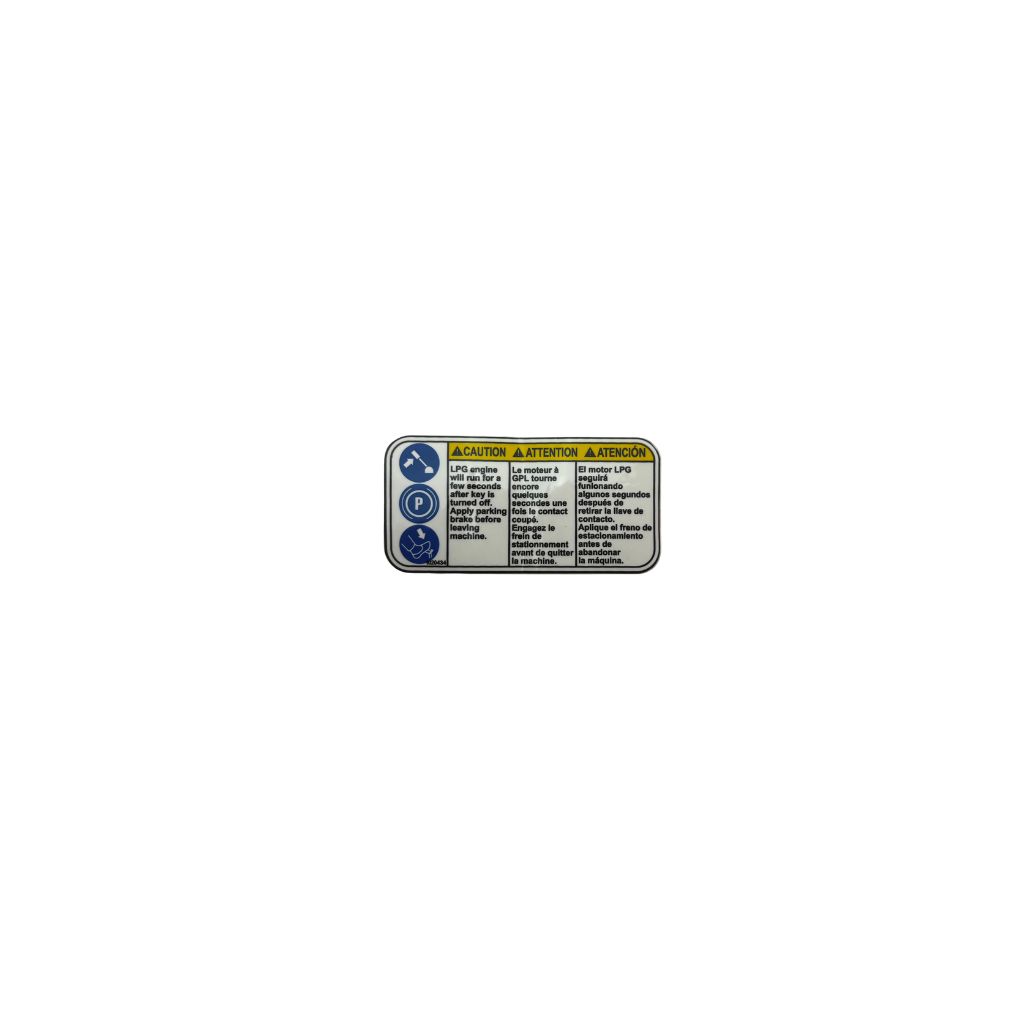 [1020434] Label, Hzrd, Parking Brake, NA