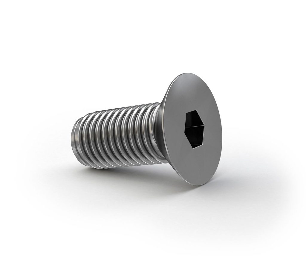 Screw, Flt, Soc, M8 X 1.25 X 20, 18−8,Ss